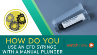 How To Use an EFD Syringe with a Manual Plunger