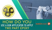  Learn how to use a gun applicator to apply epoxy